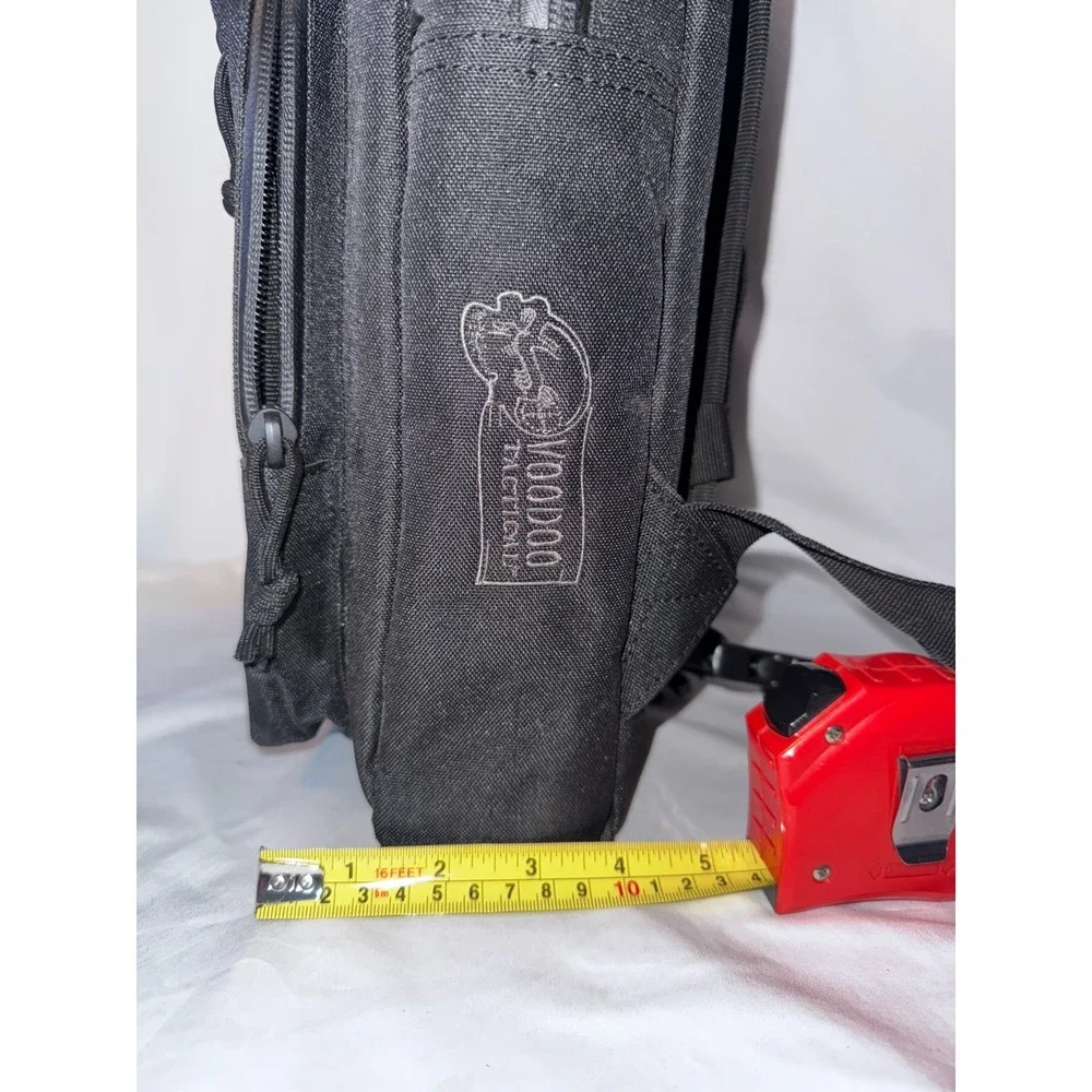 Voodoo Tactical Men's Backpack Black 187 Star Logo Adjustable Strap Laptop Bag